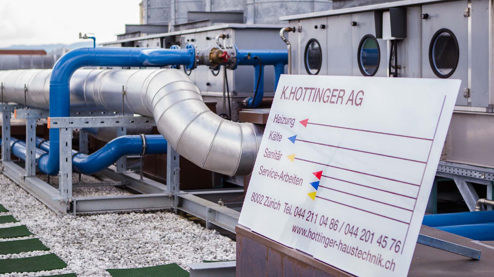 K. Hottinger AG Jelmoli Rückkühler hydraulische Anschlüsse